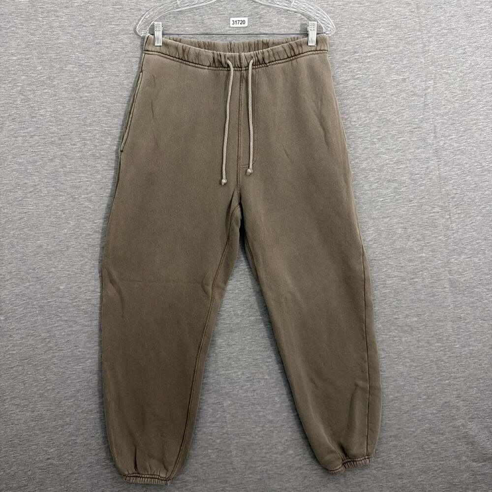 Elwood Men's Unisex Size Small Brown French Terry Core Cuffed Sweatpants